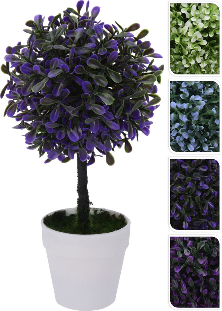 Dekoratif Saksıda Çiçekli Çit 23cm