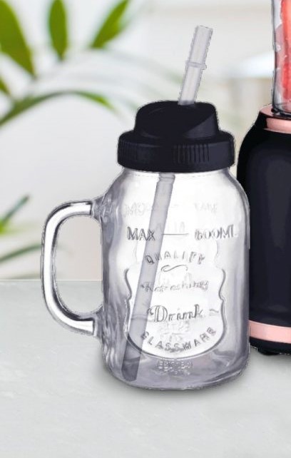 Smoothie Blender Pipetli-Kapaklı Cam Haznesi