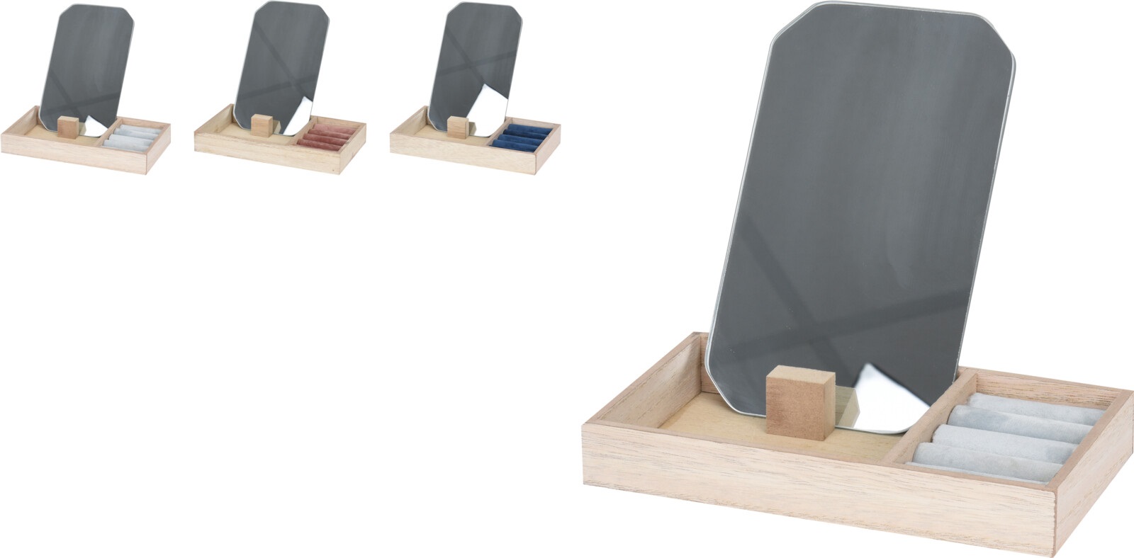 KPM2023-477 / Beauty Jewelry Box with Mirror 3ASS