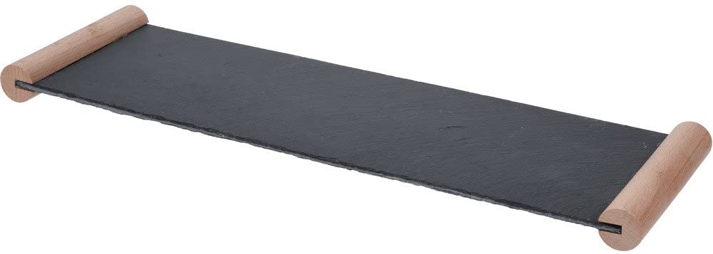 Renoir Home KPM014 Slate Bambu Kollu Servis Tabağı