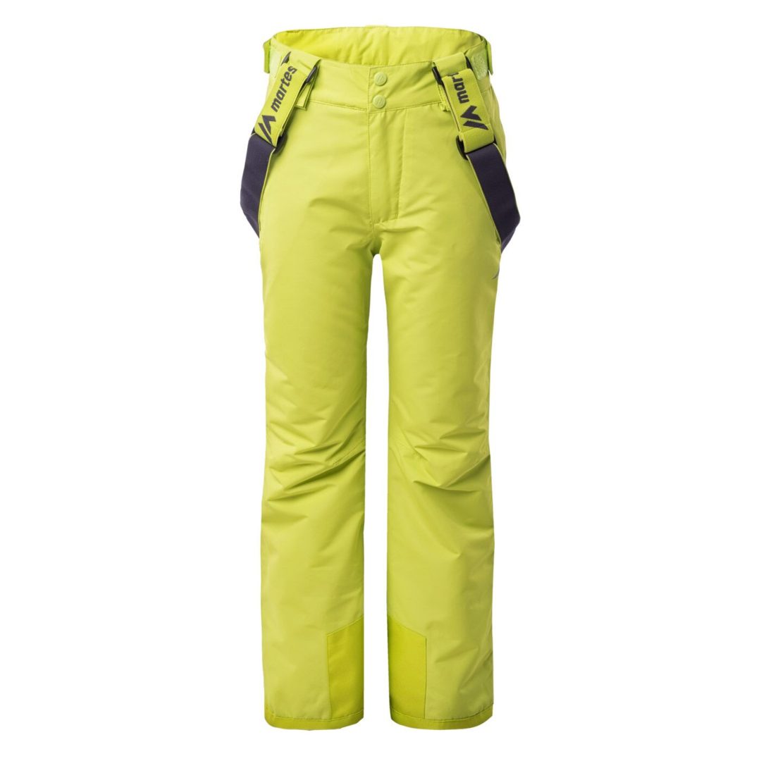 Martes Essentials Galo JR Çocuk Kayak Pantolonu - Acid Lime Nine Iron, Yeşil-Gri Kışlık Kar Pantolonu