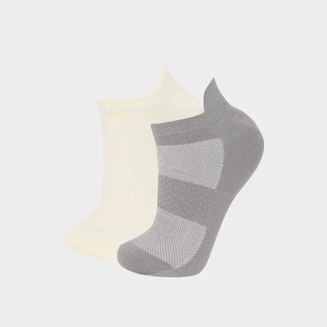 Thermoform Bambu 3’lü Patik Çorap Gri | Cyprus Outdoor Shop