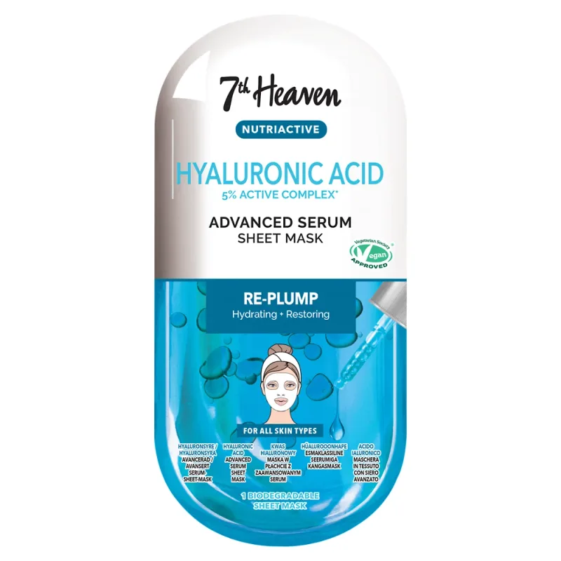 7 Heaven Hyaluronic Acid Advanced Serum Kağıt Yüz Maskesi