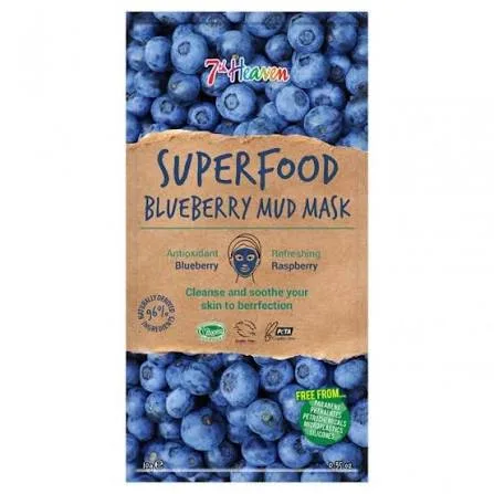 7 Heaven Mud Mask Superfood Blueberry