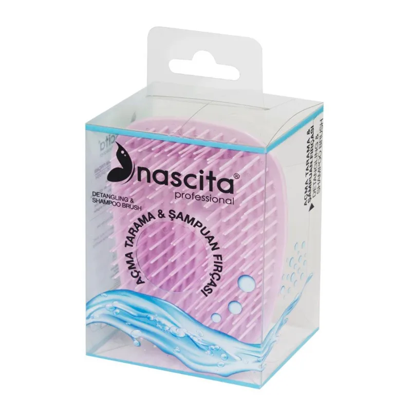 Nascita 034PN Detangling&Shampoo Pink Hair Brush