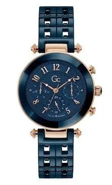 Guess Collection GCY65005L7MF 36 mm Mavi Seramik Kadın Kol Saati