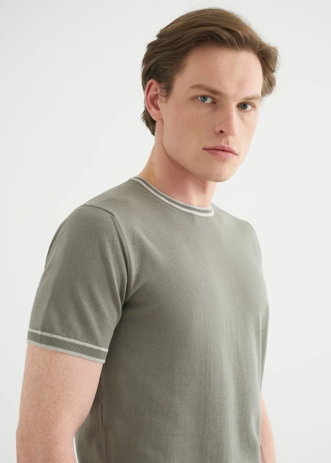 Boris Becker Triot Crev Neck Khaki S