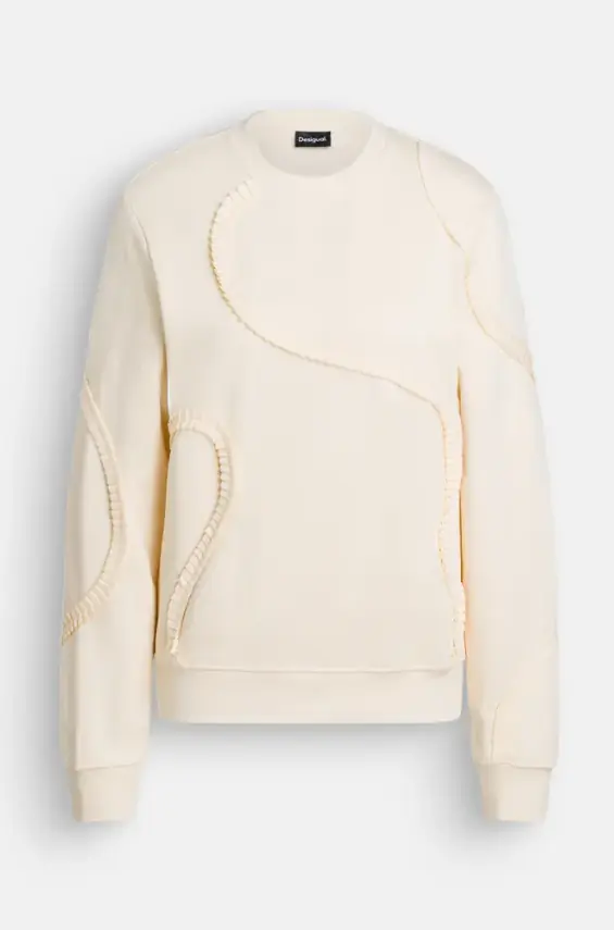 Ecru Sweatshirt 1001 Raw