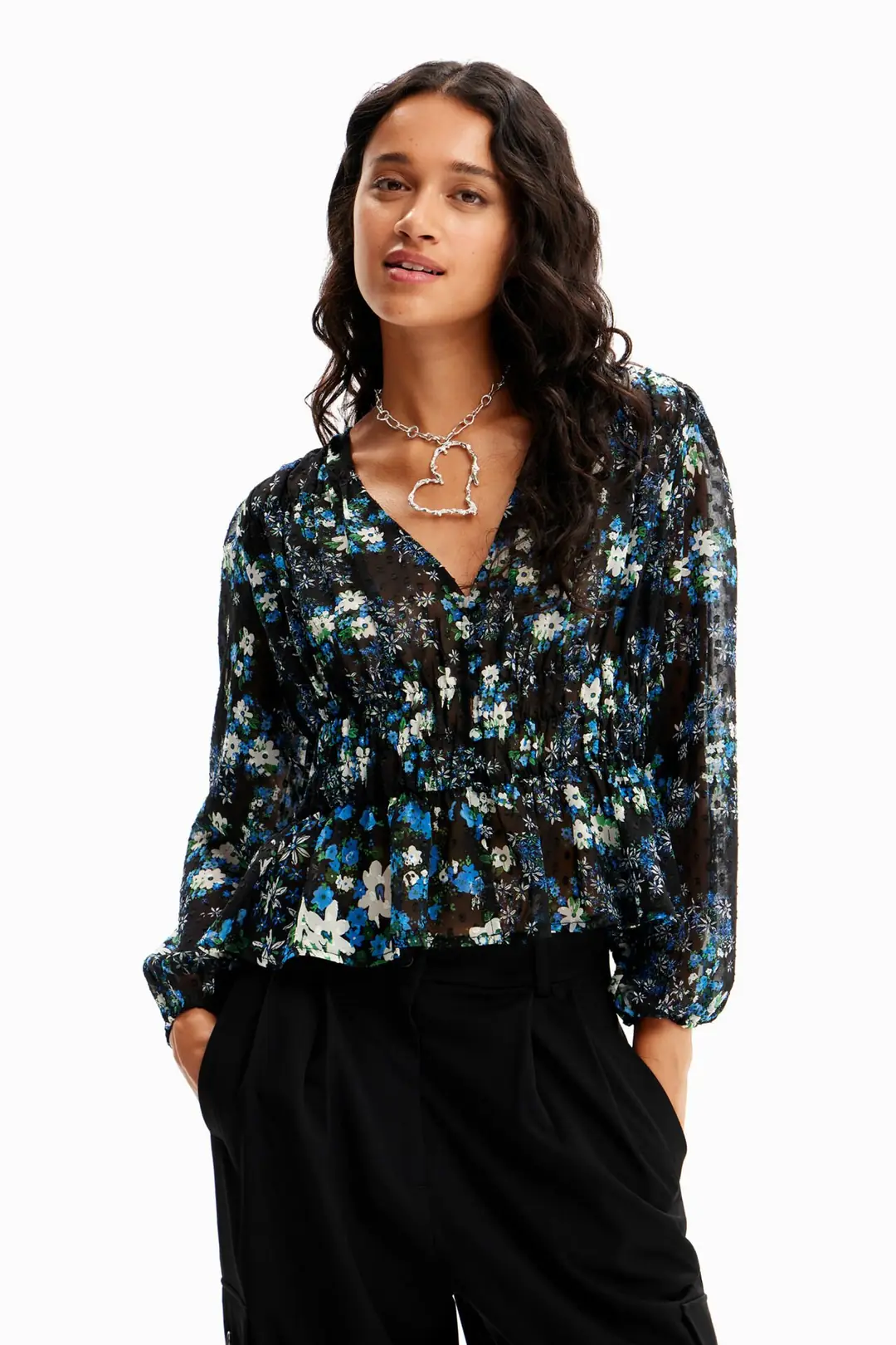 Desigual Blus Hamburgo Blue S