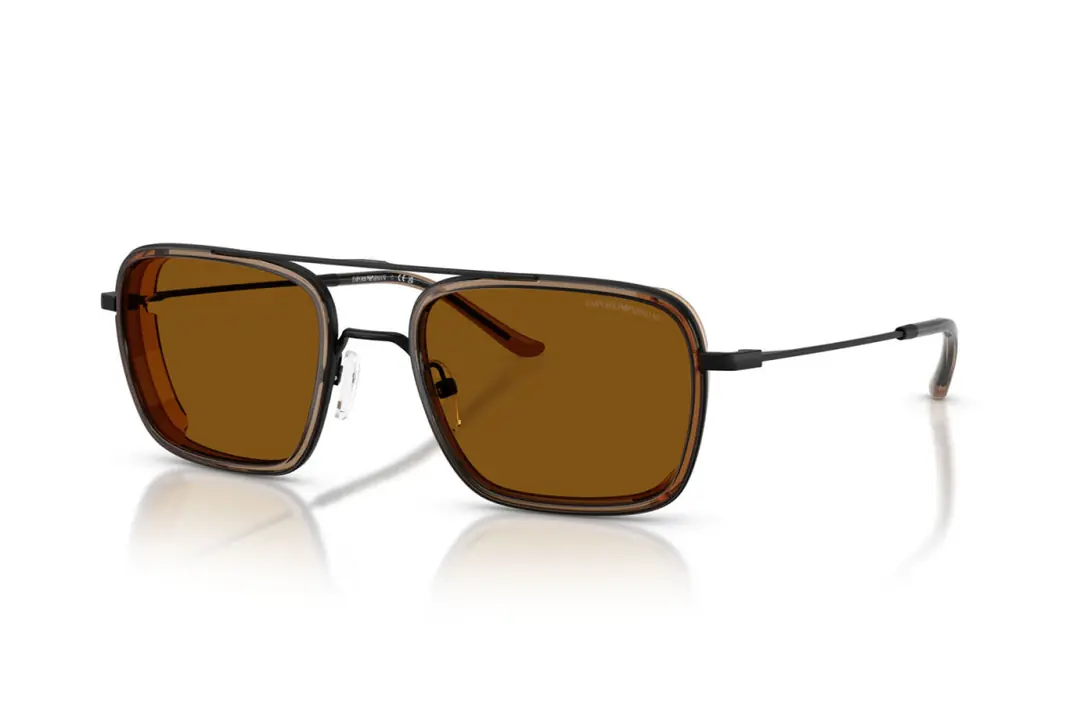 Metal Dark Brown Sunglasses 0EA2162