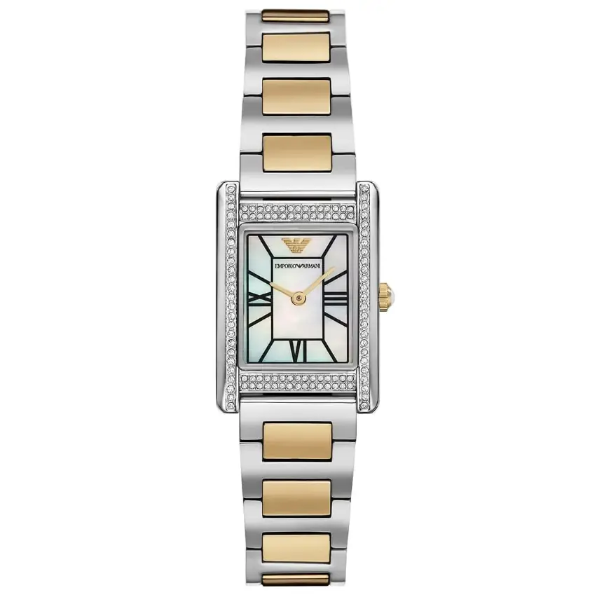 Two Tone Analogue Stainless Steel Women's Watch AR11642
