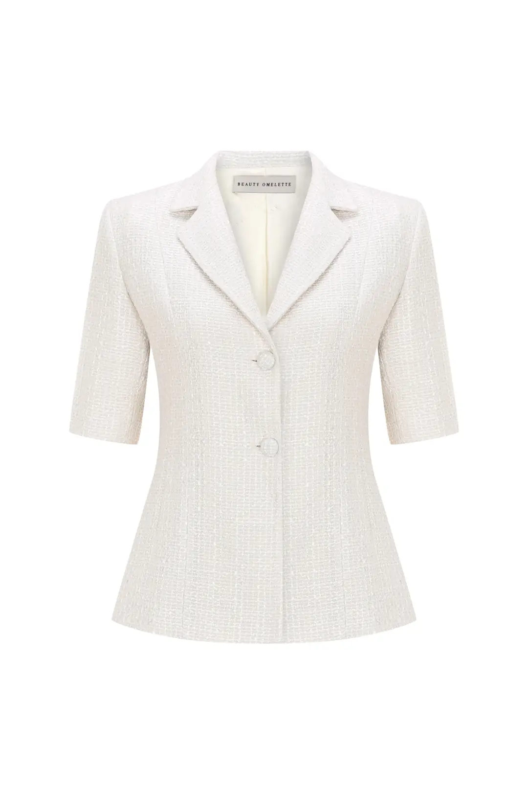 Ecru Short Sleeve Jacket