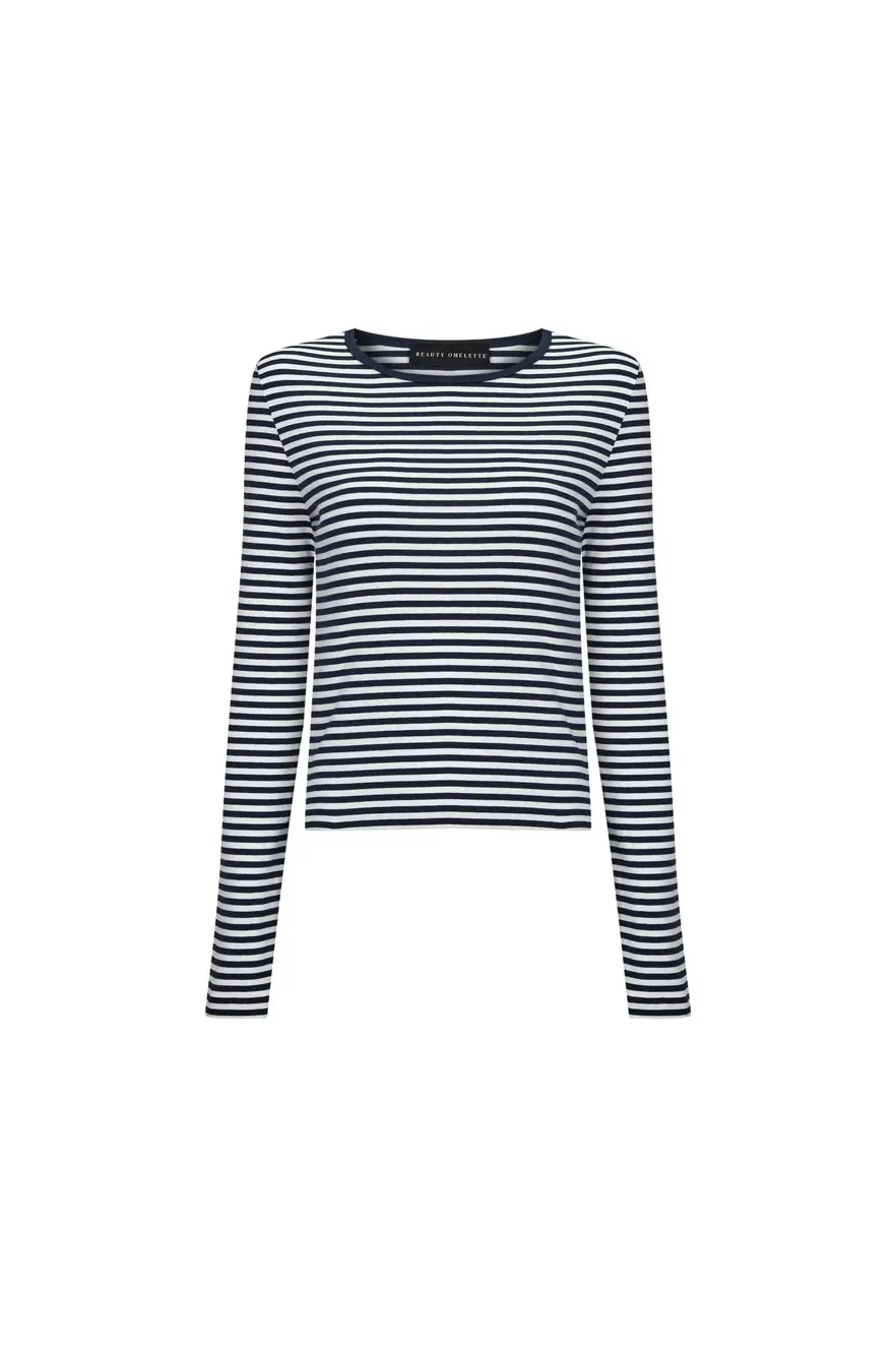 Long Sleeve Navy T-Shirt