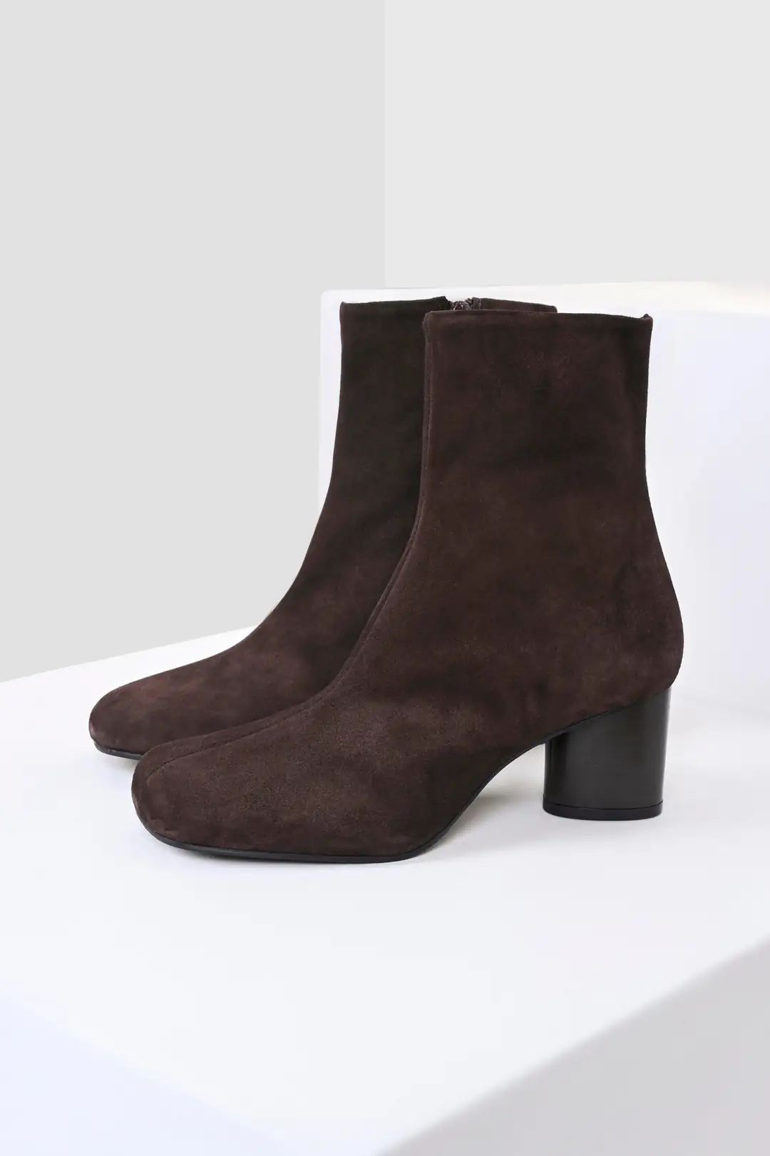 Suede Heel Boots
