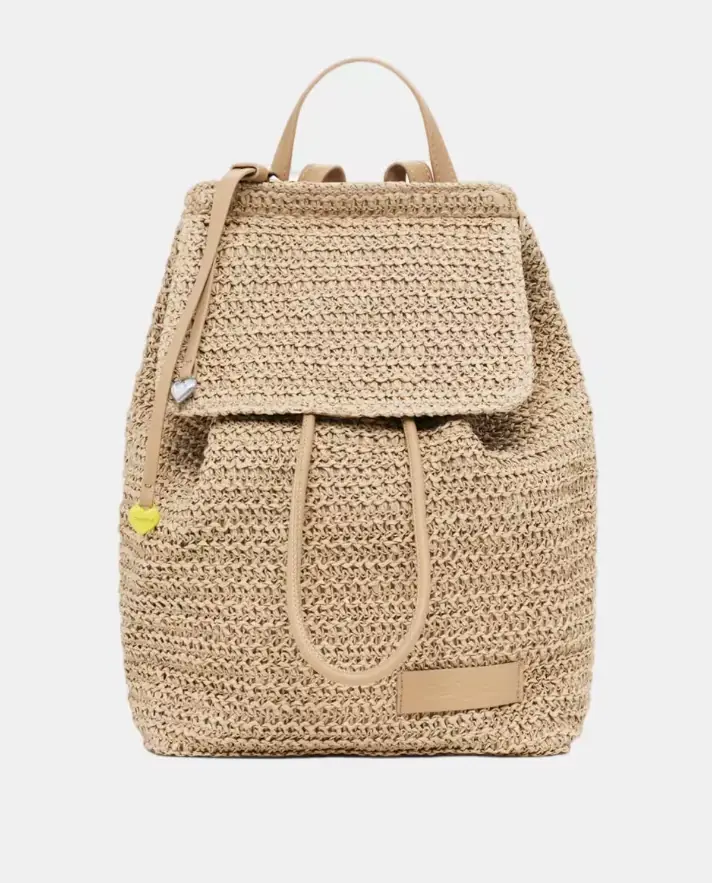 Raffia Large Backpack