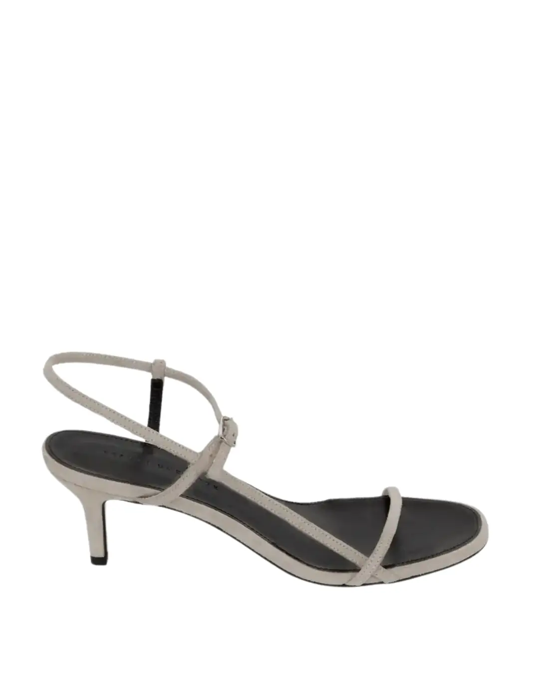 Çok Bantlı Kitten Heel Süet Sandalet