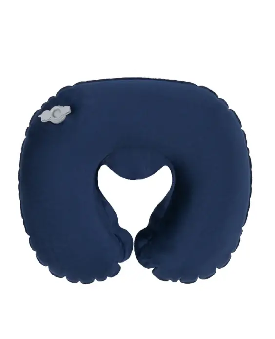Easy Inflatable Travel Pillow Midnight Blue