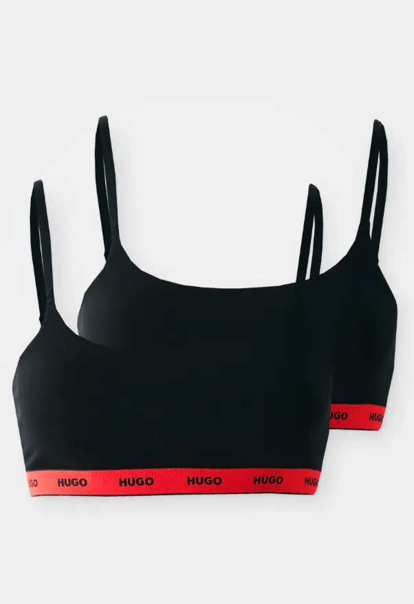 Hugo Red Twin Bralette Stripe 50545691