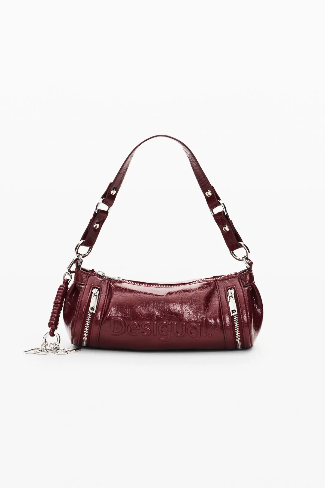Half Logo Red Crossbody Shoulder Bag