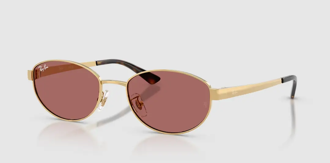 Metal Gold Violet Sunglasses 0RB3774D