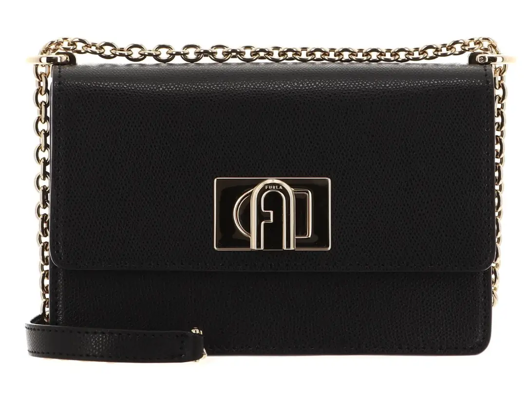 Nero Mini Black Leather Crossbody Bag