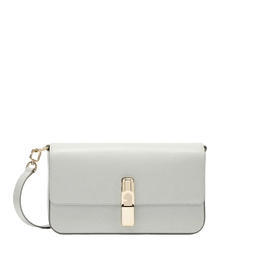 Iride Small Cristallo Blue Leather Crossbody Bag WB01826