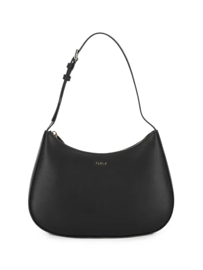 Margot Small Nero Black Leather Shoulder Bag WB02167