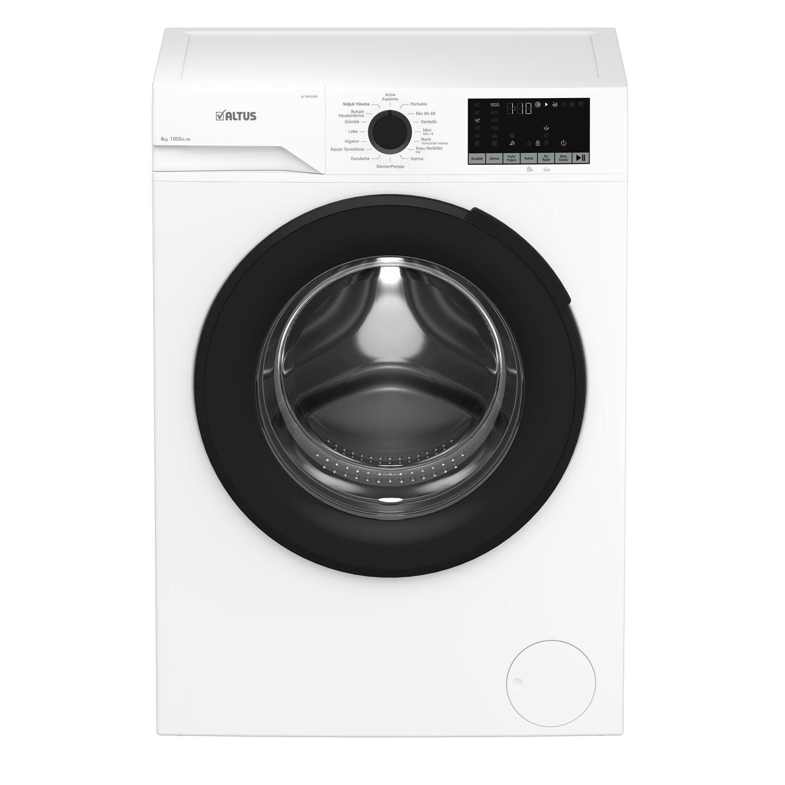 AL CM 81050 Altus 8 Kg Inverter Motor Beyaz Çamaşır Makinesi