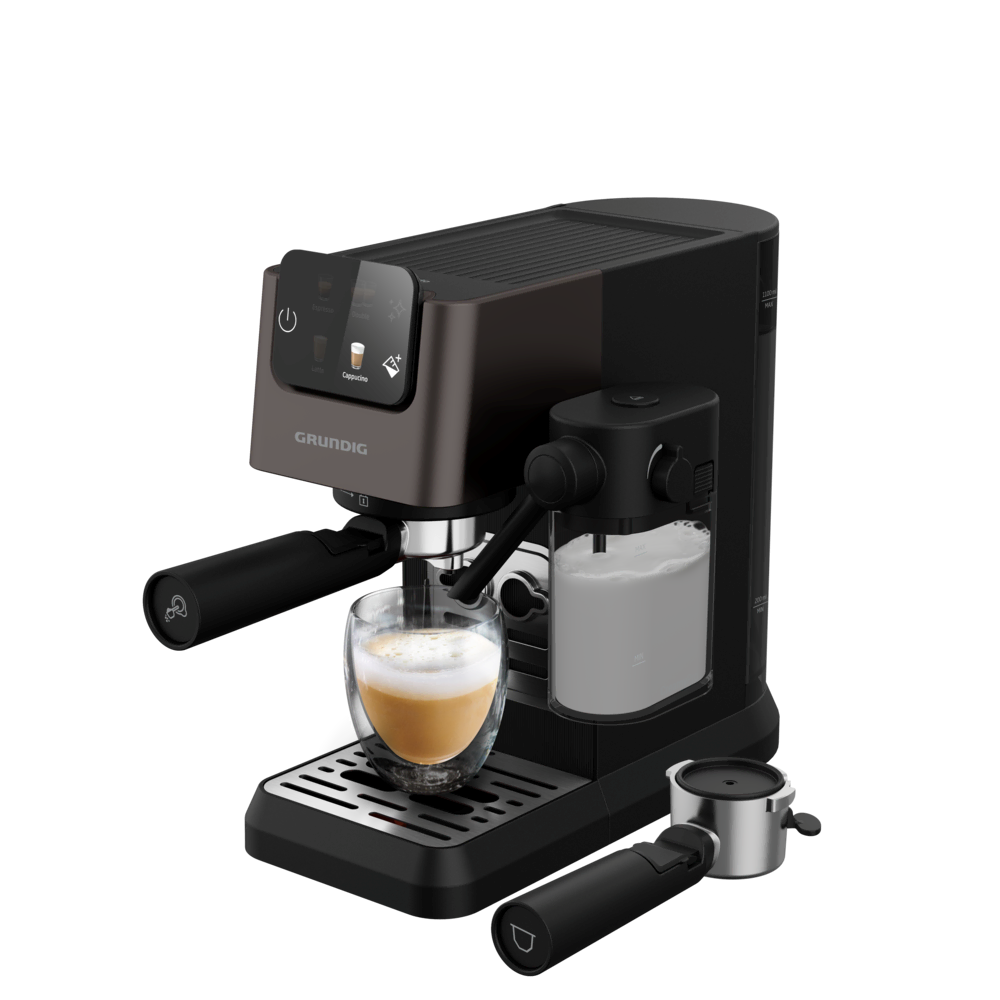 KSM 6430 Grundig Delisia Süt Hazneli Yarı Otomatik ve Kapsüllü Espresso Makinesi