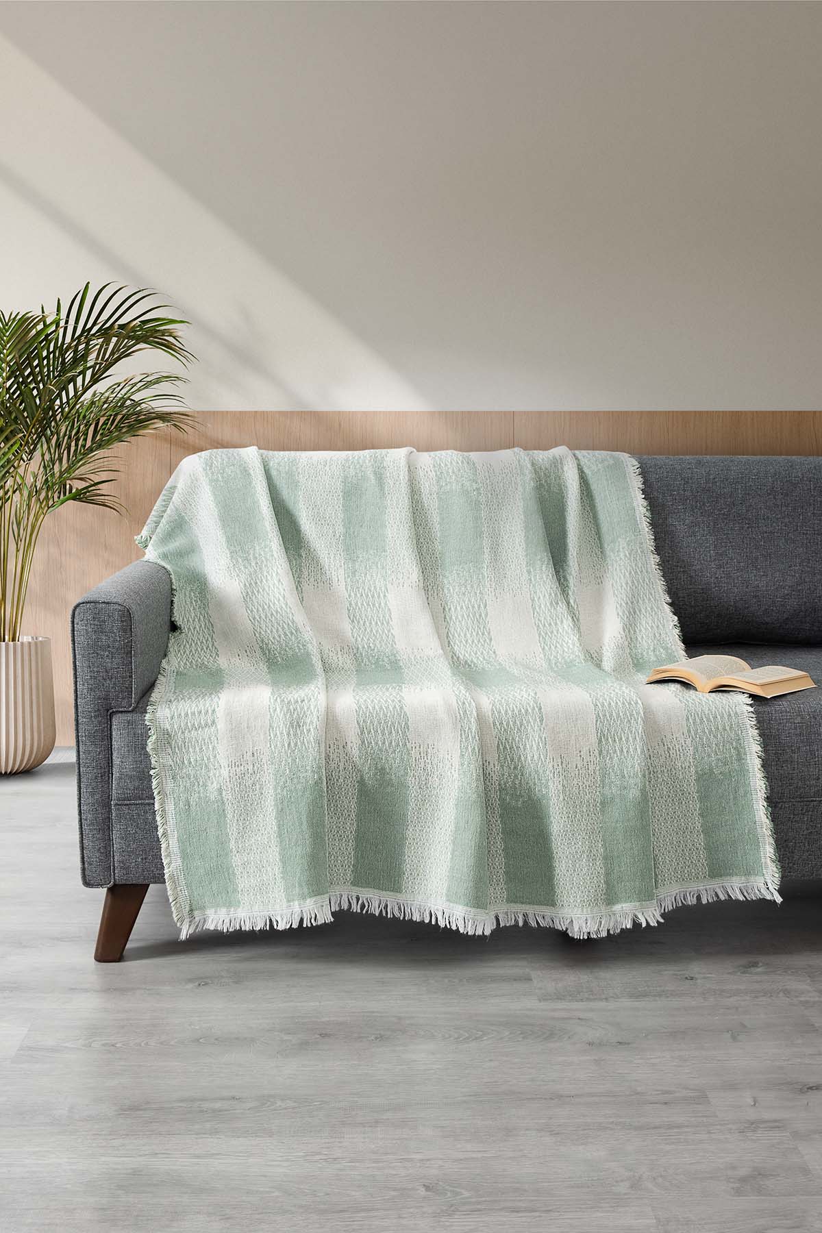 Jakarlı Koltuk Örtüsü