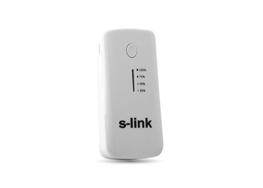 S-link IP-710 Beyaz/Gümüş 5200mAh Powerbank