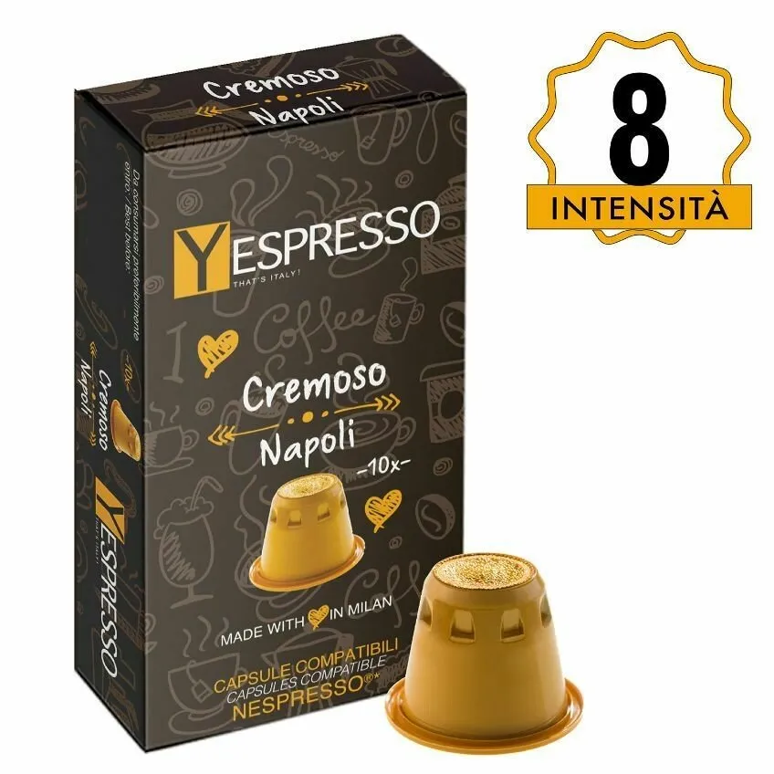 Nespresso uyumlu kapsül kahve - Yespresso Cremoso (Yoğunluk 8)