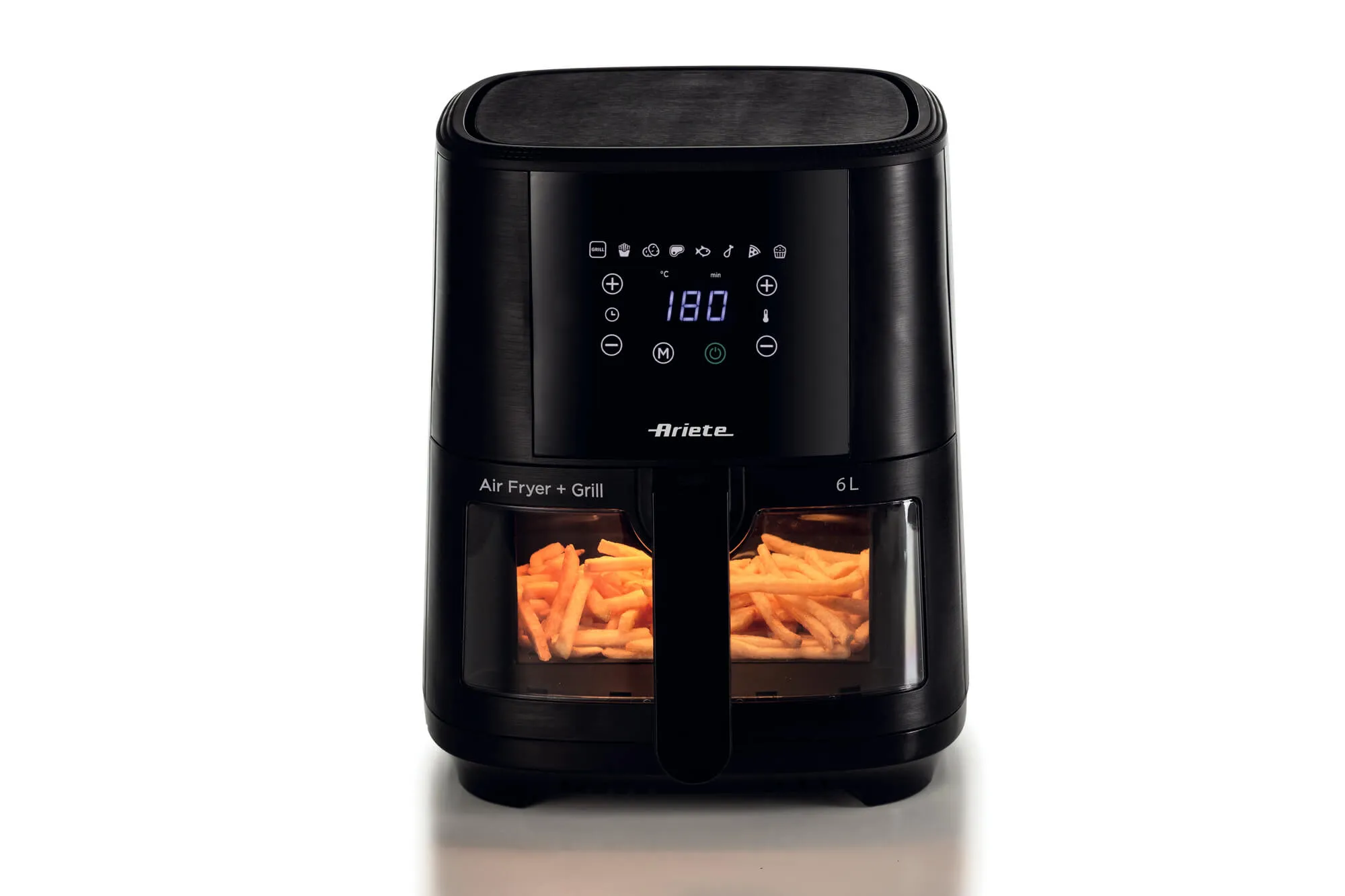 Ariete Air Fryer; Hava fritözü /Fırın. 6 lt kapasiteli. 2000W. 200C ısı (Siyah)